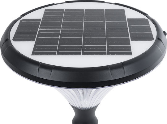GloboStar Ηλιακό Φωτιστικό Δαπέδου Φανάρι 40W 550lm Ψυχρό Λευκό 6000K με Φωτοκύτταρο IP65