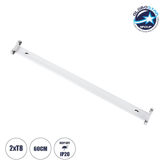 GloboStar Lumină Batten TUBATO Cu un singur capăt cu LED Integrat 60buc
