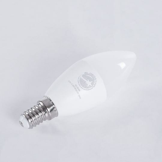 GloboStar Smart LED Bulb 5.5W for Socket E14 and Shape C37 Adjustable White 550lm Dimmable