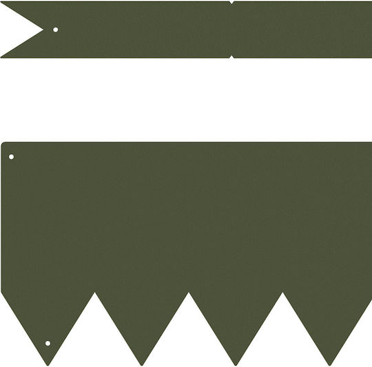 Vidaxl Gard Fences 30 Bucăți Verde Măsliniu 100x0.5x15 cm Oțel Măsliniu