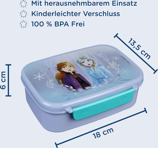 Undercover Plastik Kinder Lebensmittelbehälter Gefroren Mehrfarbig 18 x 13.5 x 6cm