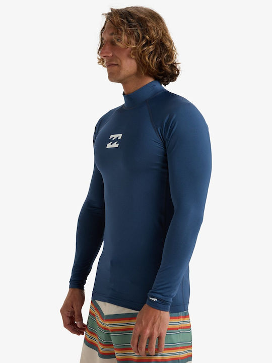 Billabong Waves All Day Ανδρική Μακρυμάνικη Αντηλιακή Μπλούζα Μπλε