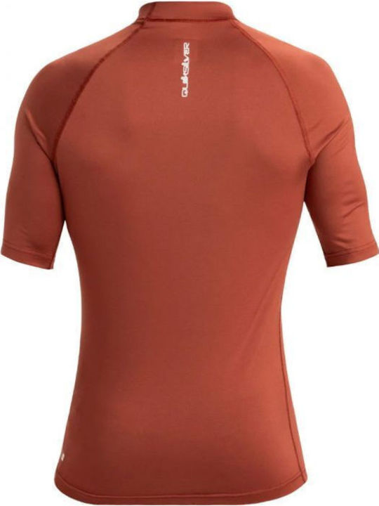 Quiksilver Everyday Men's Short Sleeve Sun Protection Shirt Brown