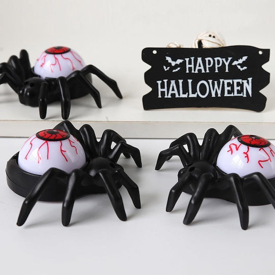 Set 12 Led Spider-shaped Candles Halloween Decoration
