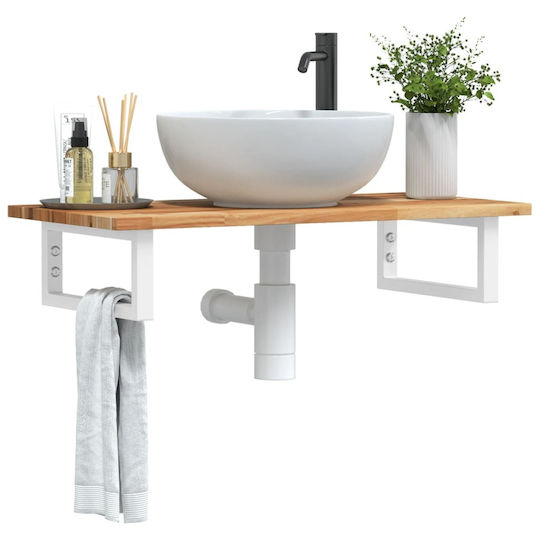 vidaXL Countertop without Sink L80xW40xH17cm Beige