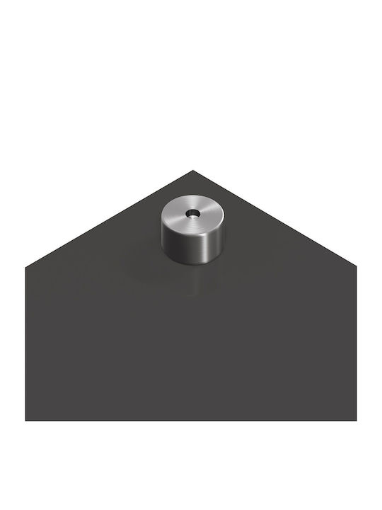 vidaXL Rectangular Glass Back Dark Gray 120x50x0.6cm 42001314