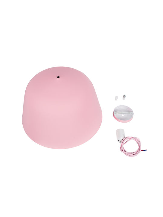 GloboStar Upvale Pendant Light Pink Bell with Socket E27 40x24cm