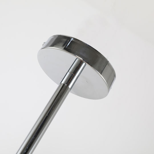 Agora Lighting Висящо Осветително Тяло Сребрист с Цокъл E27 41x41x41см.