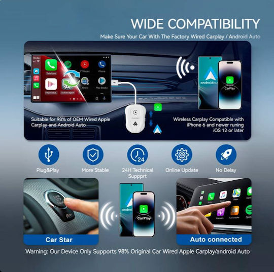 Earldom Αντάπτορας Carplay Αυτοκινήτου
