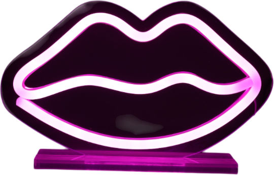 Επιγραφη I-total Xl2761b Led Lips 20,6x12,4cm