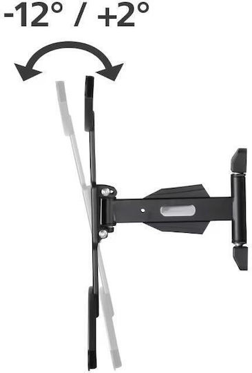 HAMA 00220833 Suport TV Montat Pe Perete Cu Braț De Extensie Până La 65" Și 35kg Negru