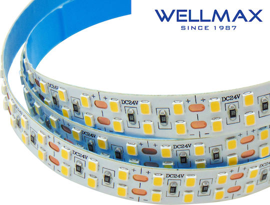 Wellmax Ταινία LED 24V Φυσικό Λευκό Φως 5m Τύπου SMD2835