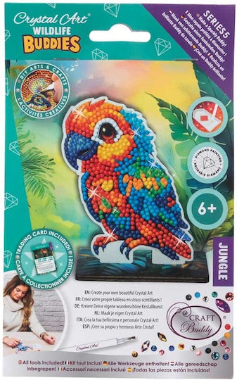 Diamond Embroidery Kit Craft Buddy Crystal Art Buddies Parrot 7 Pieces