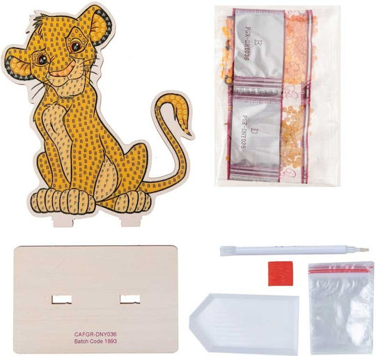 Diamond Embroidery Kit Craft Buddy Crystal Art Buddies Simba 7 Pieces