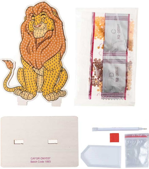Комплект за диамантено рисуване Craft Buddy Crystal Art Buddies Mufasa 7 части