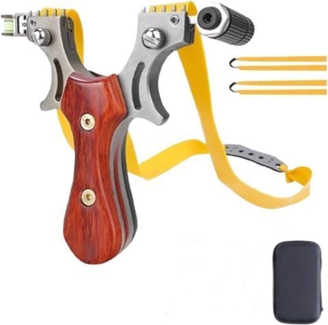 Set Cărucior Metalic Tăiat cu Laser 300 Bile Metalice 6 mm 12 cm Plută Mâner din Lemn Carcasă Maro Inclusă
