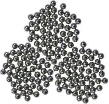 Set de Cărucior din Metal Tăiat cu Laser 200 Bile de Metal 8 mm 12 cm Plutitor Mâner din Lemn Carcasă Maro Inclusă