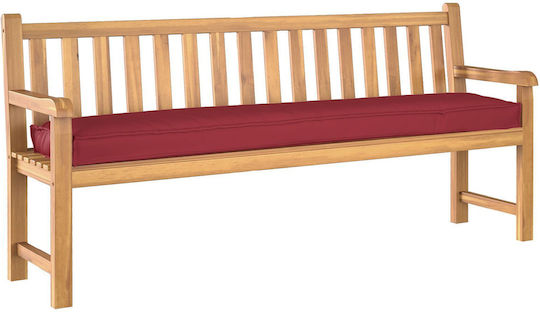 vidaXL Pernă Waterproof Pentru Bancă De Perne Pentru Scaune De Grădină Burgundy 2 Buc 40x200 cm