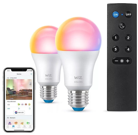 WiZ Smart Bulb LED for Socket E27 and Shape A60 RGB 806lm
