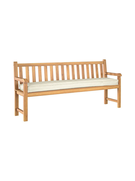 vidaXL Pernă De Bancă Pentru Scaune De Grădină Crem 2 Buc 40x200 Cm