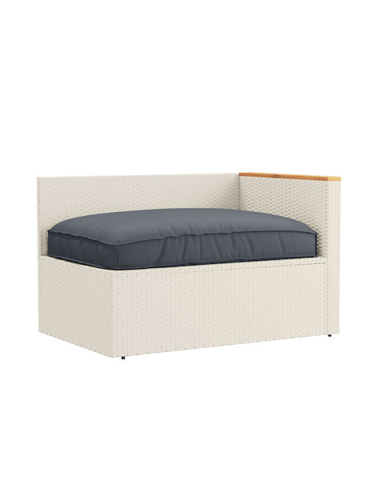 vidaXL Wasserdichtes Sitzbank-Kissen Palette Anthrazit 80x120cm