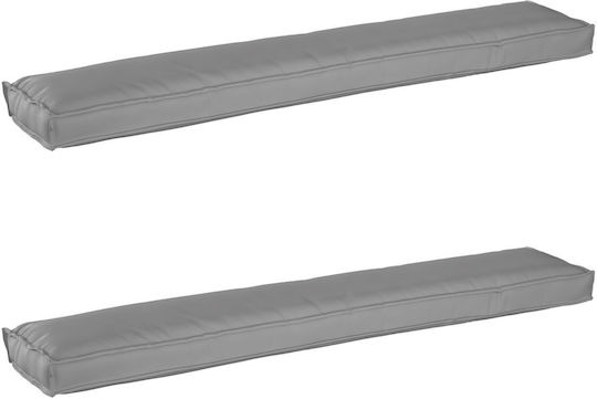 vidaXL Sitzbank-Kissen für Paletten Grau 2 Stück 40x200cm