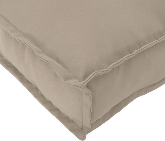 vidaXL Waterproof Garden Chair Cushion with Backrest Brown 50x120cm