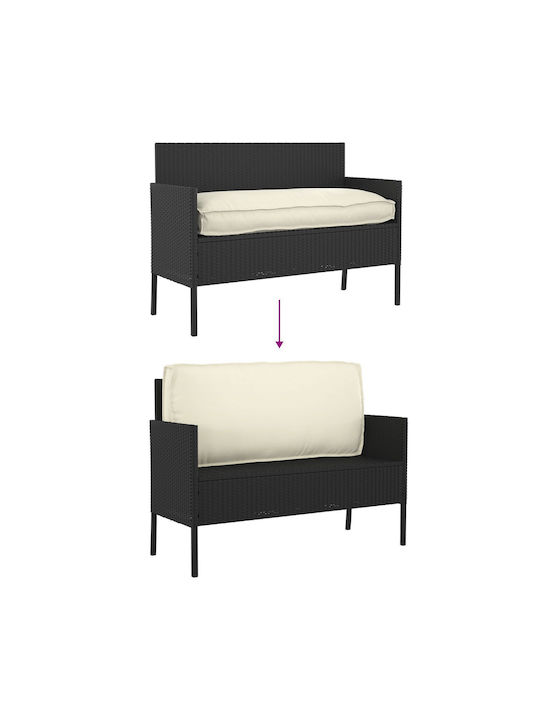 vidaXL Възглавница за Пейка от Палети Крем 50x120см. 42001550