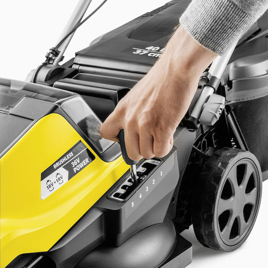 Karcher Lmo 418 Dual Μηχανή Γκαζόν Μπαταρίας 18V Solo