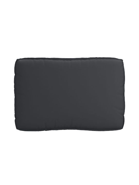vidaXL Μαξιλάρι για Παγκάκι Παλέτας Μαύρο 80x120εκ.