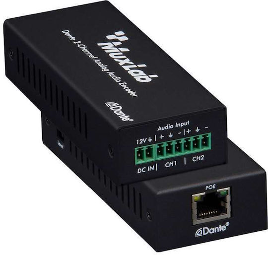 Muxlab Dante 2-channel Analog Audio Encoder 500551