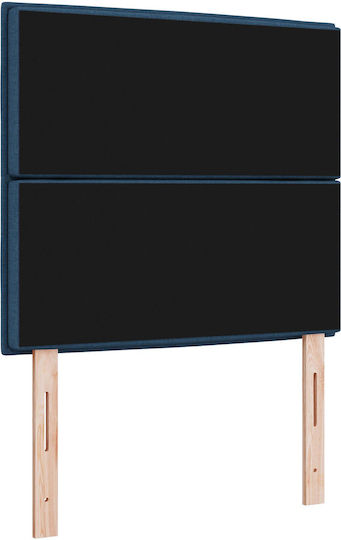 vidaXL Fabric Bed Headboard Blue 90x88cm