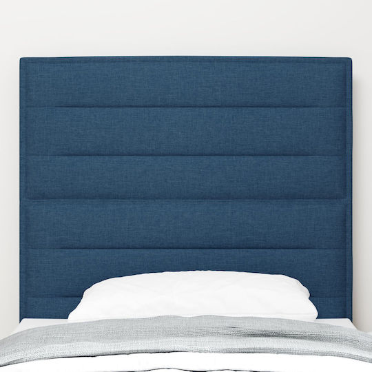 vidaXL Fabric Bed Headboard Blue 90x88cm