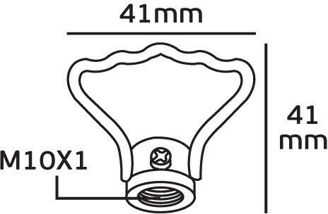 VK Lighting Монтажен Нипел за Осветителни Тела Сребрист 49155-003630