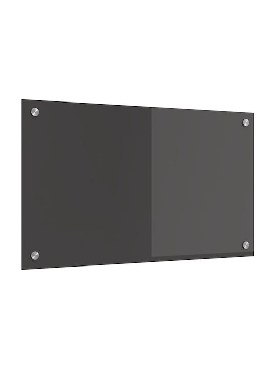 vidaXL Rechteckige Küchenplatte aus Glas Dunkelgrau 70x40x0,6cm 42001238