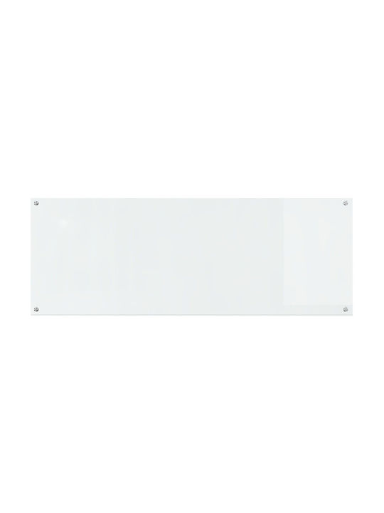 vidaXL Rectangular Glass Back in Transparent Color 110x40x0.6cm 42001292