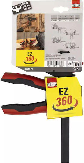 Bessey EZ360-45 Σφιγκτήρας Τύπου "F" με Μέγιστο Άνοιγμα 450mm