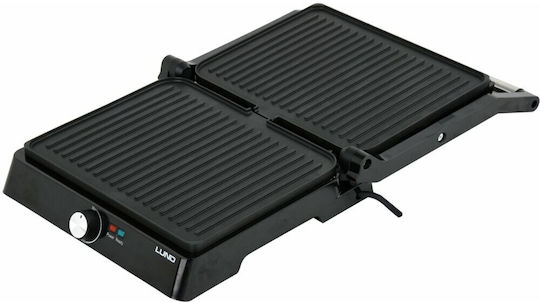 Lund Επιτραπέζια Ηλεκτρική Ψησταριά Σχάρας 2000W με Καπάκι και Ρυθμιζόμενο Θερμοστάτη 29x23εκ.