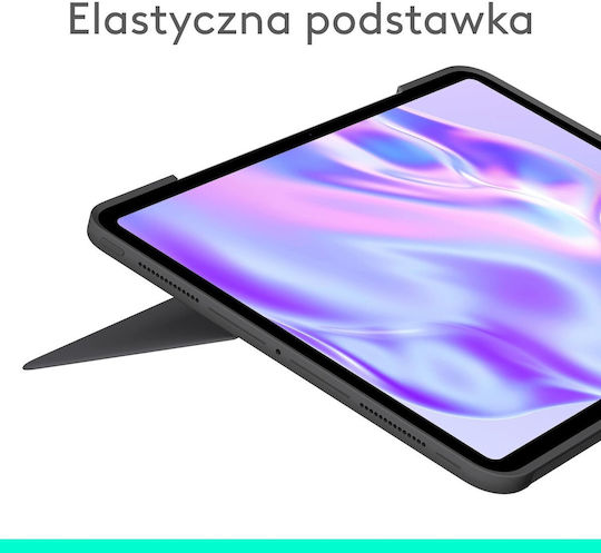 Logitech Combo Touch Flip Cover Γκρι (iPad Pro 2024 13")