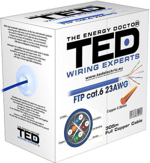 TED Electric Direct Attach Copper Cat.6 (Gigabit) Καλώδιο Δικτύου Ethernet 305m