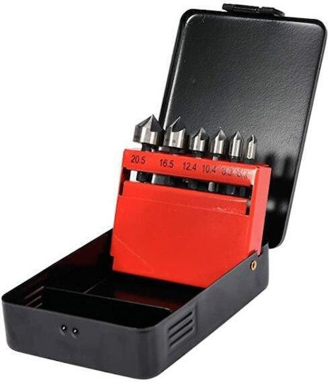 Yato Hinge Drill Set HSS for Metal \ Building Materials \ Aluminum with Guide 6pcs