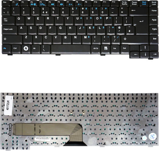 Laptop Keyboard Fujitsu-Siemens Amilo A1667 A3667 D6820 D6830 D7830 D7850 L6825 M1437 M1439 M3438 M4438 Pi1536 Pi1556 Series Mp-02686003347d 71-ud4072-10 71-ud4074-10 71guj0454-00uk Version Black Keyboard Code 40172uk