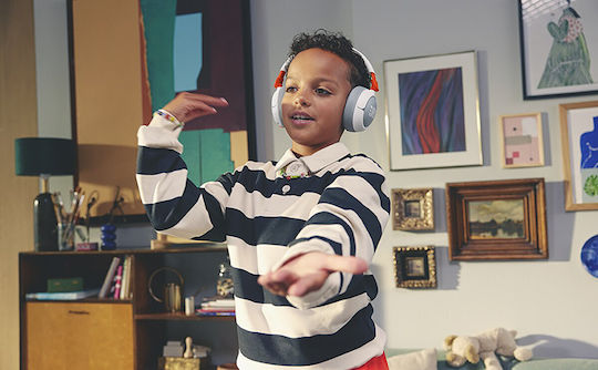 JBL Junior 470nc Wireless / Wired Over Ear Headphones with 50 hours of Operation White