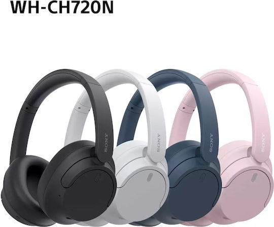 Sony WH-CH720N Wireless / Wired Over Ear Headphones with 35 hours of Operation and Quick Charge Pink