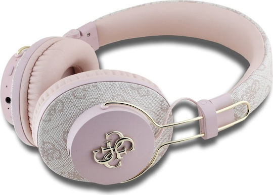 Guess 4G Metal Logo Fără fir / Cu fir Over Ear Căști cu 30 ore de Funcționare Roz