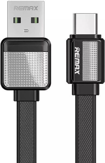 Remax Platinum Pro RC-154A Редовна USB 2.0 Кабел USB-C мъжки - USB-A мъжки Черен 1м