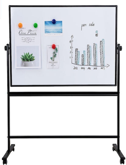 Deli Magnetic Tablă marker Tablă de seminar Pe roți 90x150cm