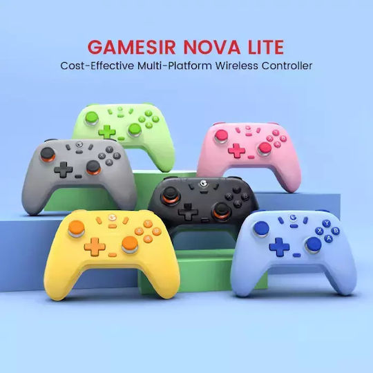 Gamesir Nova Lite Безжичен Геймпад с Хол Ефект Стикове за Android / PC / Switch / iOS Светлосин