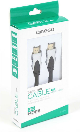 Omega HDMI 1.4 High Speed 1080p 120Hz Cable HDMI Male - HDMI Male 1.5m Black