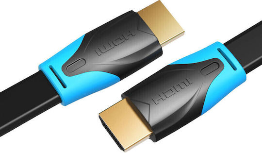 Vention HDMI 2.0 Flat Cablu HDMI de sex masculin - HDMI de sex masculin 1m Negru